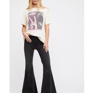 Free People Low-Rise Flare Jeans